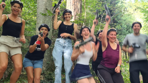 Lasergame en forêt 