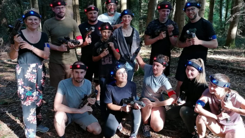 Lasergame en forêt 